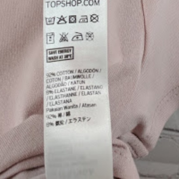 Topshop | Dusty Pink Short Sleeve Crop Top NWT - Picture 4 of 5